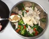 鶏胸肉ブロッコリーマヨネーズあえ♪簡単作り方10写真