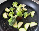 ズッキーニとブロッコリーのミートパスタ作り方4写真