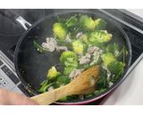 ほうれん草とブロッコリーの豚肉炒め★動画作り方19写真