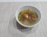 モロヘイヤとトマトのにんにくスープ作り方6写真
