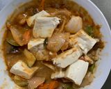 お一人様クリーム味噌キムチ味豆腐野菜炒め作り方23写真