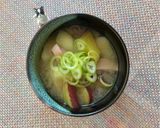 さつま芋とじゃが芋de満腹満足お味噌汁作り方4写真
