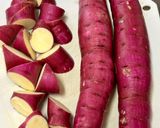 さつま芋とやわらか鶏ももの甘辛煮♪作り方2写真