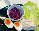 チキンと紫キャベツラペのサンドイッチ作り方2写真