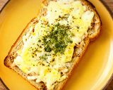 朝食ランチ♡ツナマヨチーズトースト作り方3写真