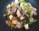 今日の夕飯！野菜料理豚肉厚揚げ回鍋肉中華作り方10写真