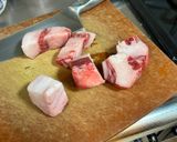 牛脂（牛肉）と蒟蒻の煮込み（大根入りも）作り方2写真