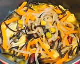 高野豆腐とひじきのヘルシー煮物作り方3写真