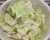 豚こまとキャベツのマヨ炒め作り方1写真