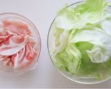 旨辛♡豚肉とレタスのレンジ蒸し作り方1写真