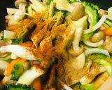 １袋→２皿のカレー●細切り具材のカレー作り方1写真