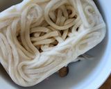 レンジで簡単ランチ☆レモンバター肉うどん作り方1写真