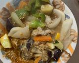 簡単洋風ウスター梅味豚こま大根青椒肉絲風作り方14写真