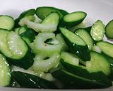 セロリときゅうりの白キムチ漬け作り方3写真