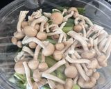レンジで作る小松菜としめじのだし和え作り方4写真