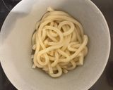 レンチンして混ぜるだけ！スタミナうどん作り方1写真
