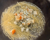 「カニカマと桜エビの白だし和風パスタ」作り方6写真