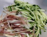 きゅうりと茗荷の簡単和え物♪作り方1写真
