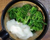 菜の花ととろろのお浸し作り方3写真