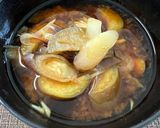 ホッとする☺️なすとみょうがのお味噌汁作り方5写真