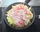 フライパン二刀流で広島風お好み焼き作り方2写真