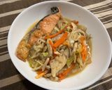 野菜とキノコが旨い！生鮭のちゃんちゃん焼き作り方11写真