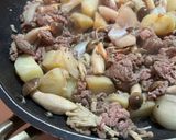 牛肉のスタミナ炒めキムチ盛り作り方5写真