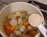 ホッコリ鶏団子スープ作り方4写真