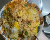 レンジ簡単梅中華ペスカトーレ味炒飯弁当作り方11写真