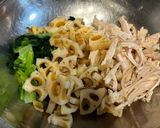 れんこん小松菜トマトのサラダチキン和え作り方6写真