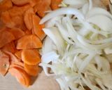まろやかカレー風味の豆乳味噌うどん作り方1写真