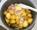 レンジ併用で時短♪新じゃが小芋の肉じゃが作り方6写真