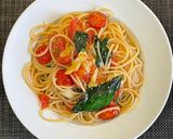 トマトとバジルのパスタ作り方8写真