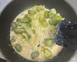 生ハムのせ♪そら豆ソースのパスタ作り方5写真