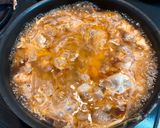 鶏肉と卵と水菜の和風親子パスタ作り方6写真
