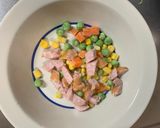 レンジクリーミー味噌キムチオムライス弁当作り方1写真