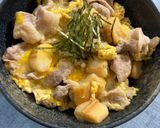 豚肉とお麩の卵とじ丼✴︎節約メシ作り方4写真
