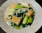 青梗菜と厚揚げの鶏そぼろあんかけ作り方7写真
