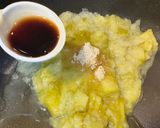 おもてなし主菜。かぼちゃサラダ肉料理ハンバーグ作り方8写真