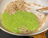エノキで作るペストジェノベーゼパスタ作り方3写真
