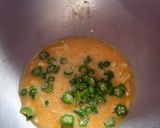 ピザ用チーズdeオクラとトマト🍅カルボナーラ風🎵作り方2写真