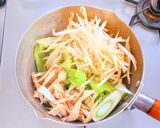 カニカマと豆富のスープ雑炊作り方4写真