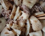 豚肉と蓮根のきんぴら作り方4写真