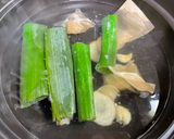 美活⭐︎手羽先と牛蒡とカブのスープ作り方5写真