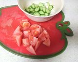 トマトとキュウリ🥒のポン酢和え作り方2写真