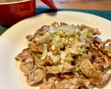 とっても簡単！焼いた豚肉にネギ塩だれ♡作り方4写真