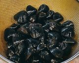 焼きレンコン、牡蠣、シジミのアクアパッツ作り方1写真