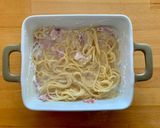超簡単⭐︎レンジで作るカルボナーラ風パスタ作り方3写真