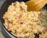 せりとベーコンのチャーハン♪作り方3写真
