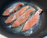 最強ソース！秋鮭ソテーの海苔の佃煮ソース作り方1写真